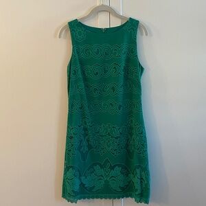 Eliza J Green Lace Mini Dress